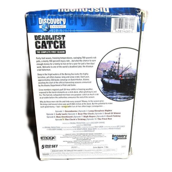 Deadliest Catch the Complete First Season (Discovery Channel) 5-Disc DVD Box Set - Picture 3 of 5